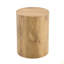 Table basse cylindrique à grain de bois