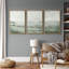 «Minimal Landscape», art organique moderne vert sauge, images murales abstraites simples dans la chambre à coucher, grand ensemble de 3 impressions murales sur toile, 16 x 24 x 3, 24 x 36 x 3-91874881-91874880