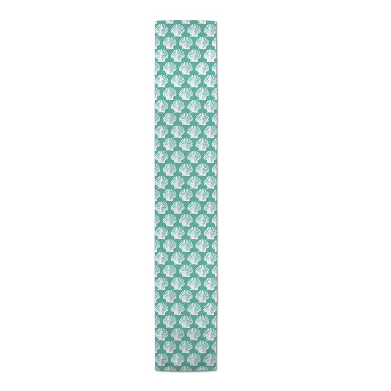 Amaya Geometric Table Runner, 72" L x 16" W, Aqua