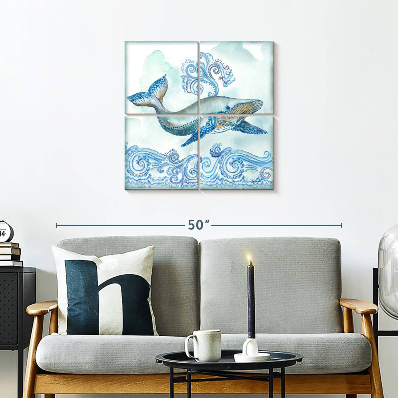 Brampt Boho Shells - Whale, 26" H x 26" W