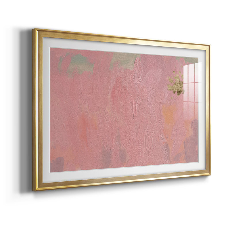 " Cherry Horizon III ", Gold, 24.5" W x 18.5" H