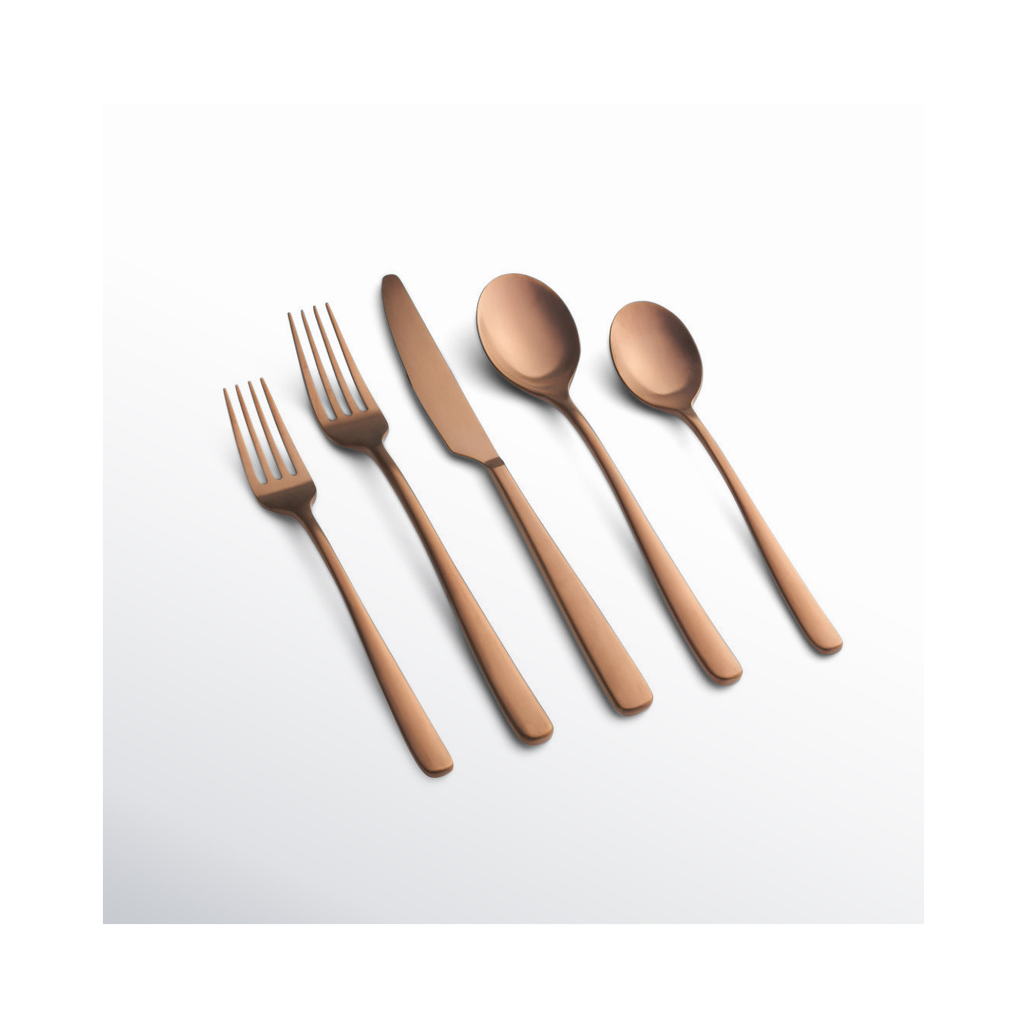 20-Piece Flatware Set, Service For 4, Copper