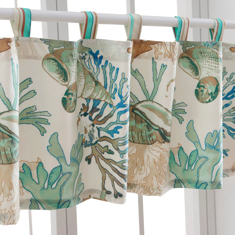 Atlantis Tailored 84" Window Valance, Jade