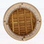 Table d'appoint ronde en bois d'acacia avec structure en corde beige clair, plateau en teck, capacité de 150 lb, aucun assemblage requis, table d'appoint résistante aux intempéries pour le patio et le salon