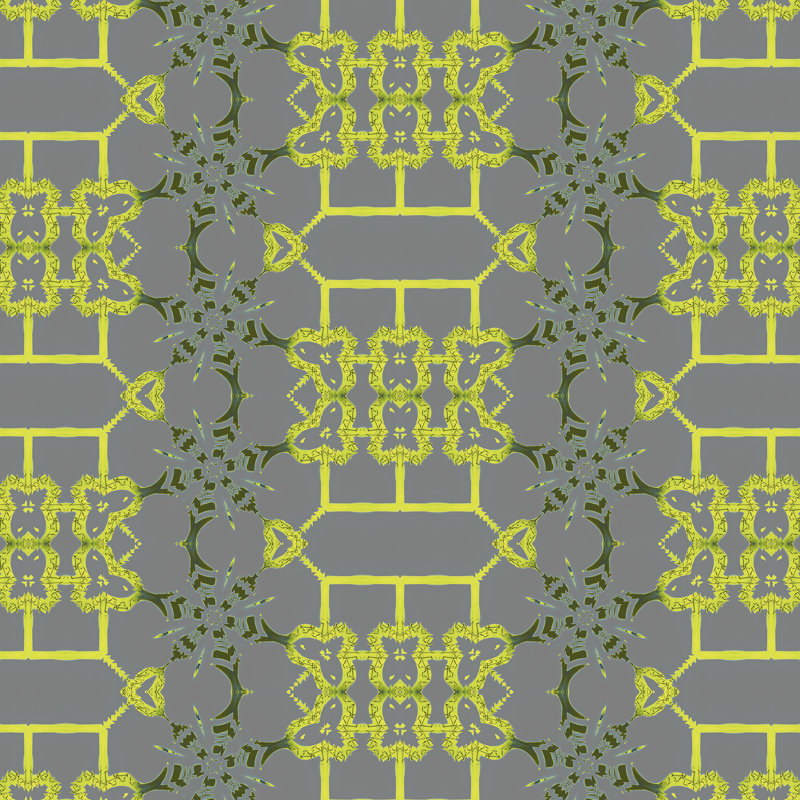 Arachne | Modern Chinoiserie Trellis Wallpaper Double Roll, Gray/Green/Yellow/Teal