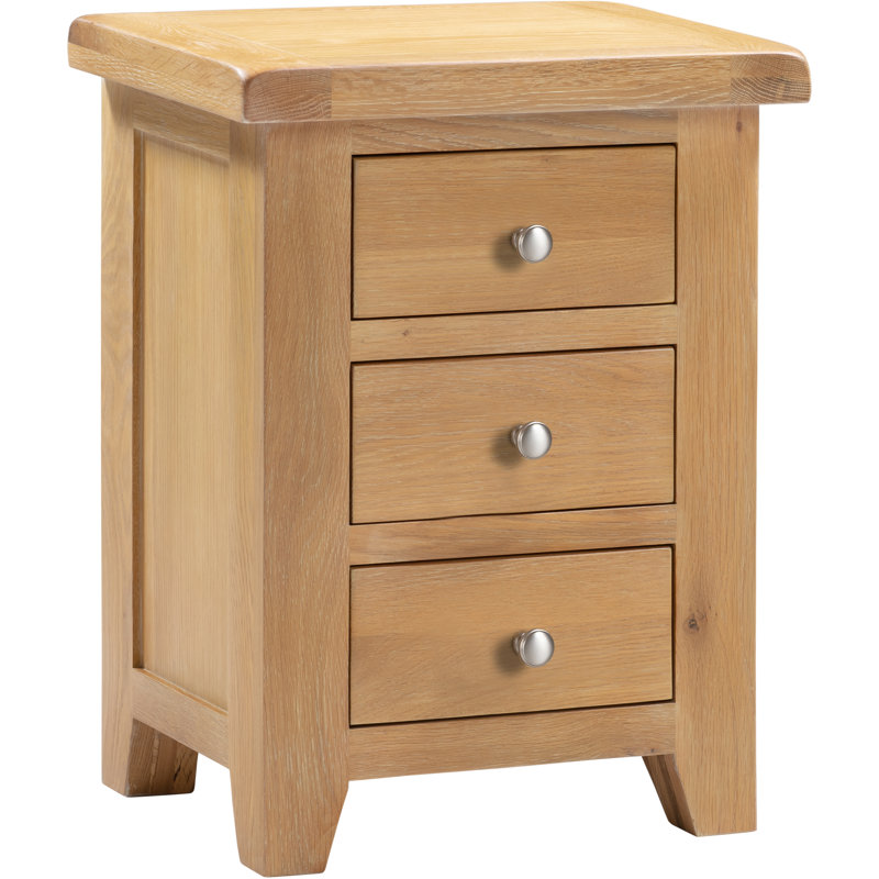 Windsor 47cm W Bedside Table, Brown