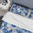 Cobalt Blue Acanthus Leaves Victorian Pattern Polyester Duvet Cover Set-828143201