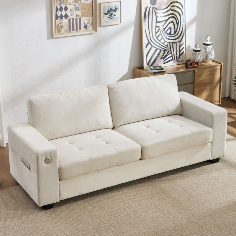2 Seater Sofa, White