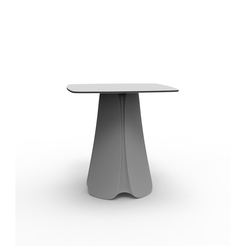 Pezzettina Plastic Side Table, 27.5" W x 27.5" L x 28.75" H, Steel