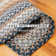 Kincade Braided Rug for Rustic Decor Black/Brown Rug of Soft Printed Fabric