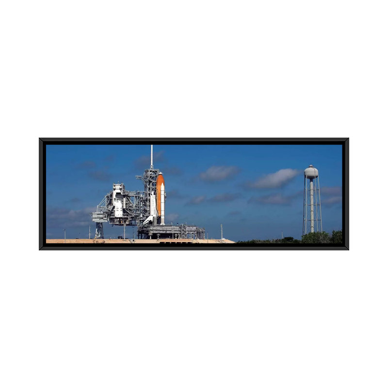 Reproduction d'art graphique sur toile tendue, H 12 po x l 36 po x P 1,5 po, Toile avec cadre noir