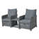 Mapleview 2-Person Patio Conversation Set with Cushions and Ottoman