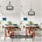 20.28 In. 5-Light Drum Farmhouse Dining Room Chandelier-546841713