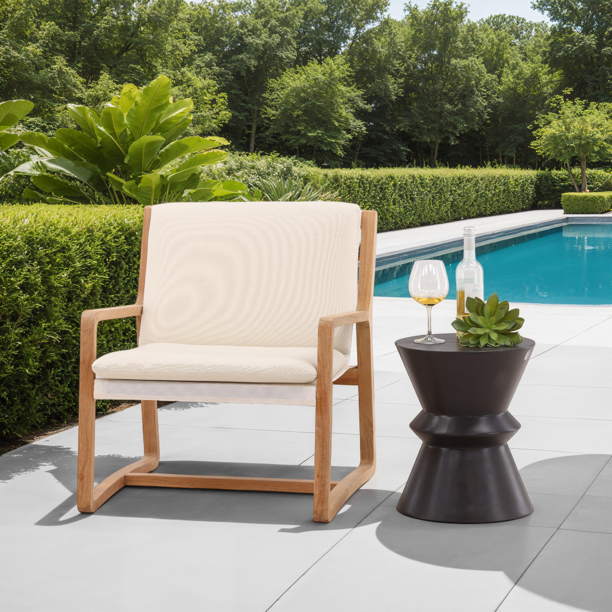Brynlee Concrete Side Table
