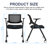 Ergonomic Foldable Conference Chair with Breathable Mesh Back-282487234