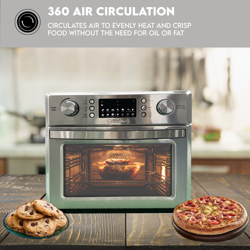 Stainless Steel 5-in-1 Electric Air Fryer and Convection Oven
