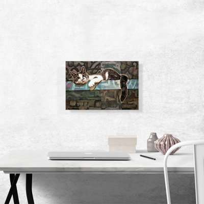 Reproduction d'art graphique sur toile Aegean Cat Breed Lounging