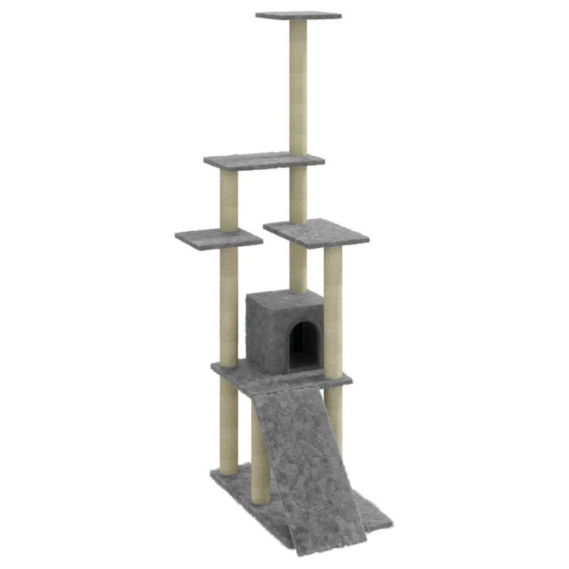 Ruislip 155cm H Cat Tree, Light Grey