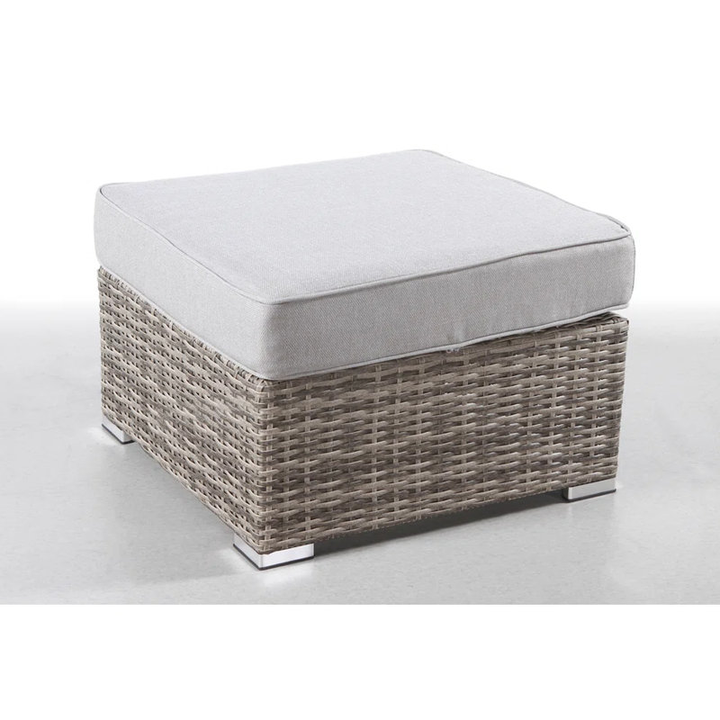Outdoor With Cushion - Neutral Gray Tone, 5" Cushions, Zippered Covers, Rust Frame, Garden Furniture Fully Assembled Beach Modern Grey Cushion, And Stain , Commercial Grade