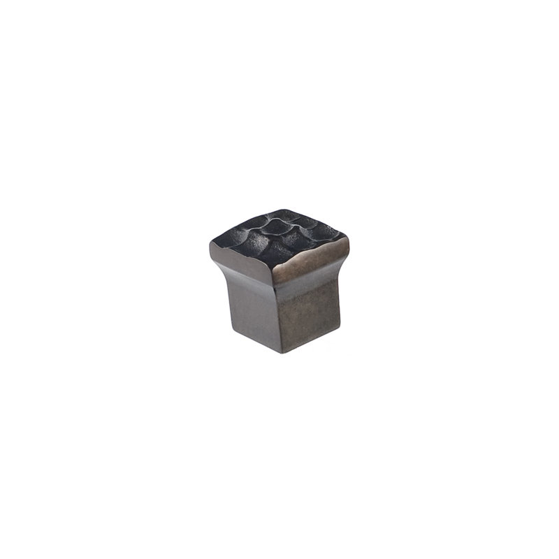Pomegranate Square Knob, Oil Rubbed Bronze, 1" H x 1" W x 0.75" D