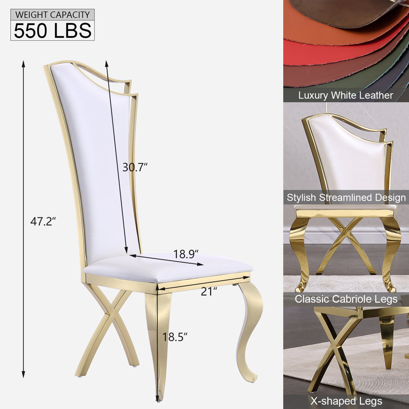 Chaise parsons rembourrée Krisna, 4