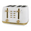 Grille-pain West Bend Timeless 4 tranches, en blanc / or-135562078