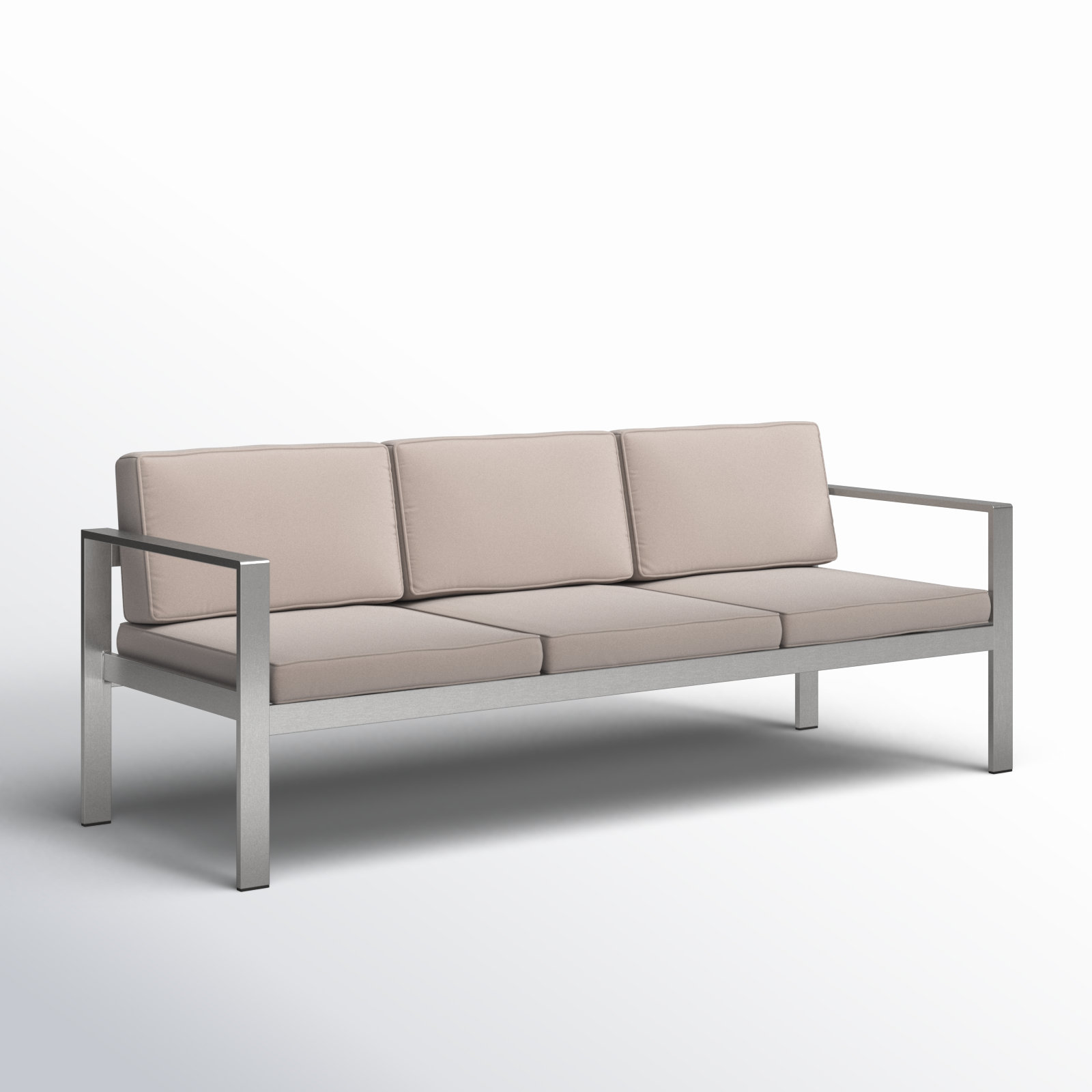 Karen 79" Patio Sofa, Gray