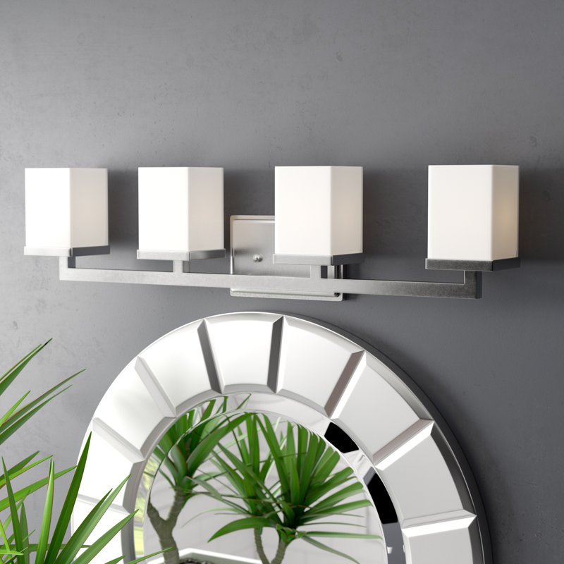 Flanigan 4 - Light Dimmable Vanity Light, Brushed Nickel