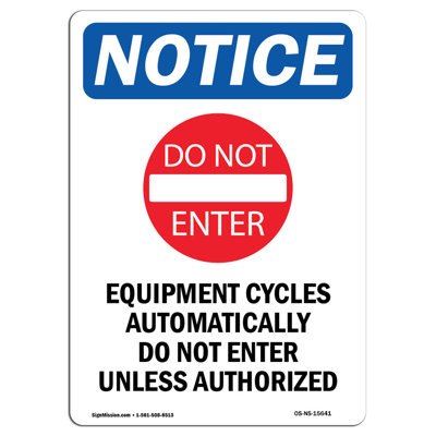 Equipment Cycles Sign