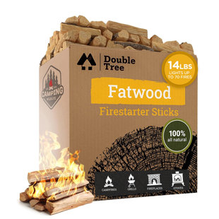 Fatwood Fire Starter Sticks - 100% Natural - 14LBS