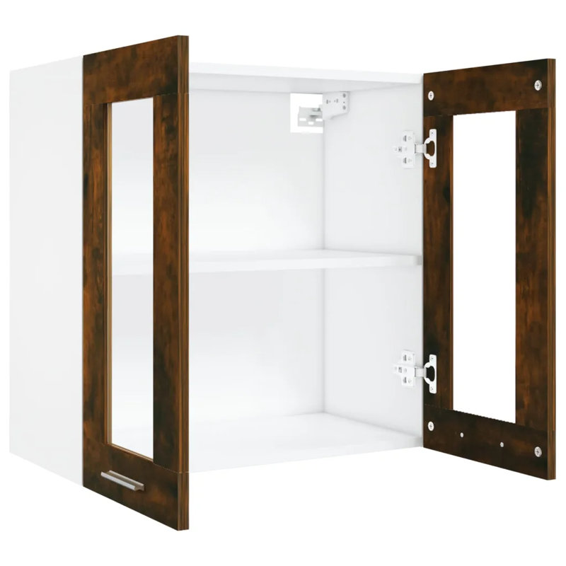 Lyon Hanging Glass Cabinet Lyon, Smoked Oak