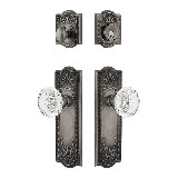 Nostalgic Warehouse Meadows Entry Set with Crystal Meadows Knob