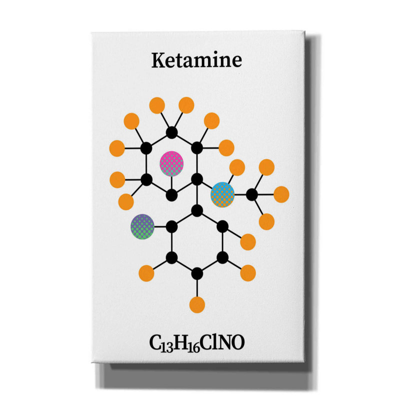 Ketamine Molecule par Maxim, H 40 po x l 26 po x P 1,5 po