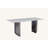 Julena Rectangular with Stainless Steel Base Dining Table-941113803
