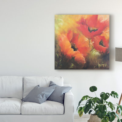 « en rojos », peinture sur toile tendue