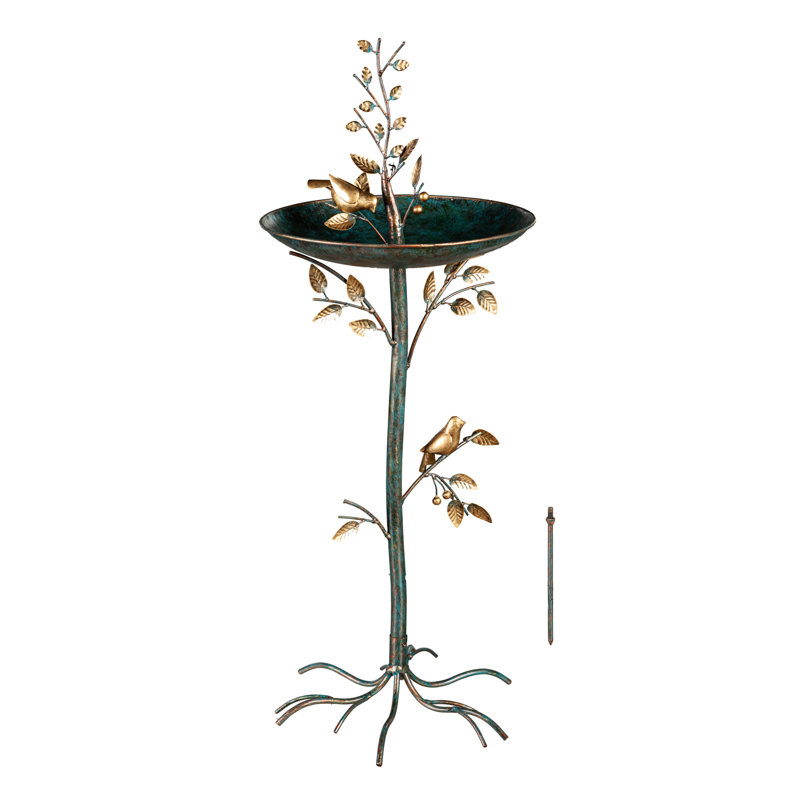 Haugen Metal Birdbath