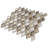 Handmade 11.82 in. x 11.93 in. Geometric Glossy Porcelain Mosaic Wall and Floor Tile-36931320