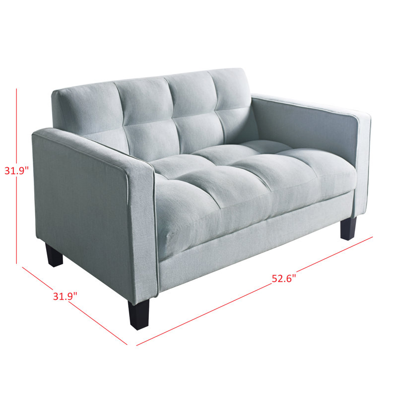Armey Upholstered 52.6'' Loveseat, 31.9" H x 52.6" W x 31.9" D