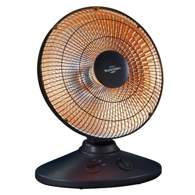 airbro SUNDISH 1,000-Watt-Max 15" Oscillating Radiant Dish Electric Heater, HP-1000