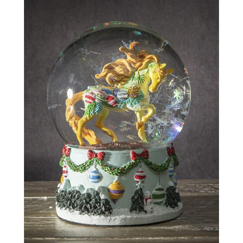 Figurine de collection Globes de cheval de style campagnard 5,25 po
