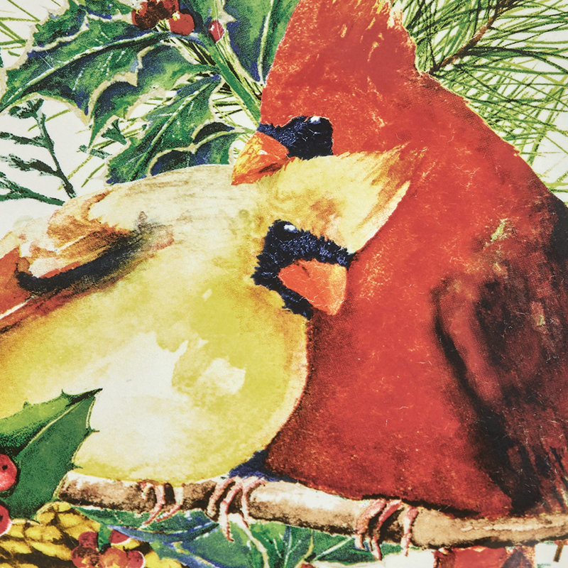  Ensemble de 4 assiettes à dessert Holiday Cardinal Love