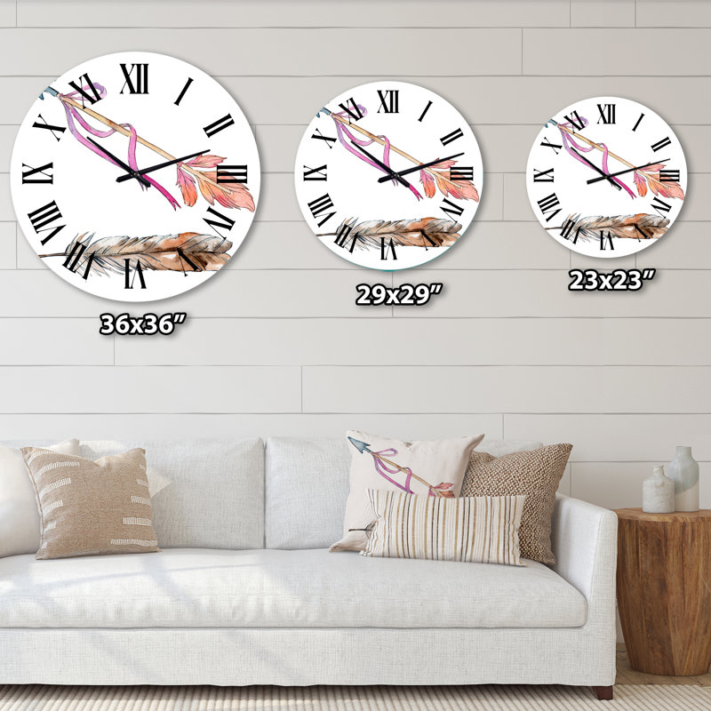 Horloge murale bohème et éclectique, Moyenne