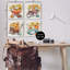 "Autumn Harvest Wagons", ensemble de 4 toiles murales par Paul Brent