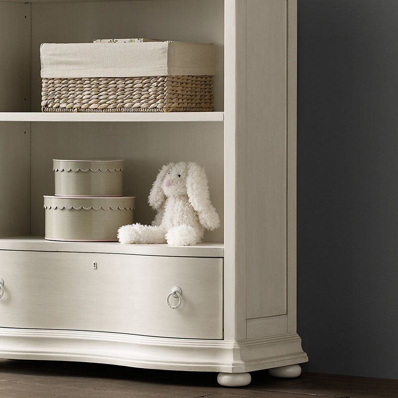 Retro Multi-Layer Storage Practical Bookcase, White