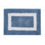 Ensemble de tapis pour salle de bain 2 pièces 100% coton 2370 g / m² Broshouse, tapis de salle de bain touffeté ultra moelleux, super absorbant certifié OEKO-TEX®, réversible, lavable à la machine, confort semblable au spa, bleu foncé / blanc-1961748650-1922298097