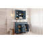 Meuble-lavabo 36 po avec lavabo supérieur, armoire à miroir bleu royal, armoire de rangement moderne avec 2 portes à fermeture douce et 2 tiroirs, meuble-lavabo simple-1526385863