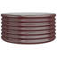  Jardinière en acier brun thermolaqué 31,5 po x 31,5 po x 14,2 po-1873366185