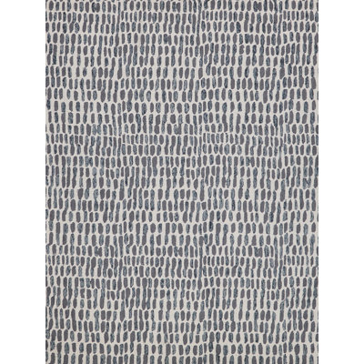 Ink Blot Wool Area Rug in Black/Gray