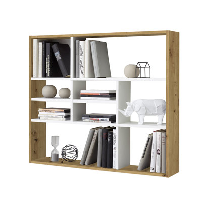 Mika 9 Piece Square Floating Shelf with Adjustable Shelves
