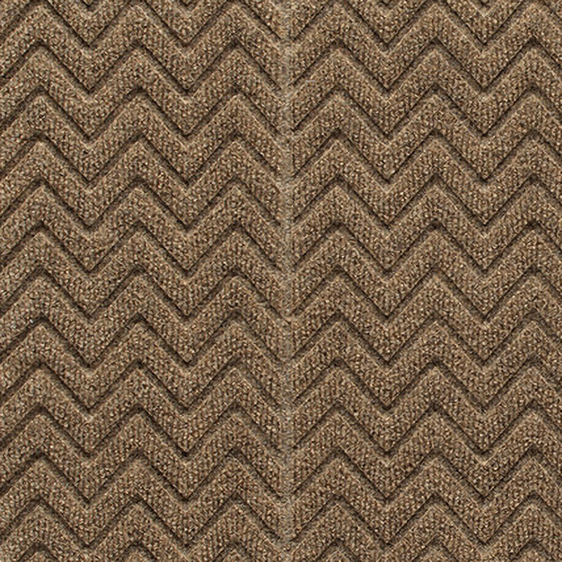 WaterHog Chevron Indoor Outdoor Door Mat, Camel, 36" W x 60" L